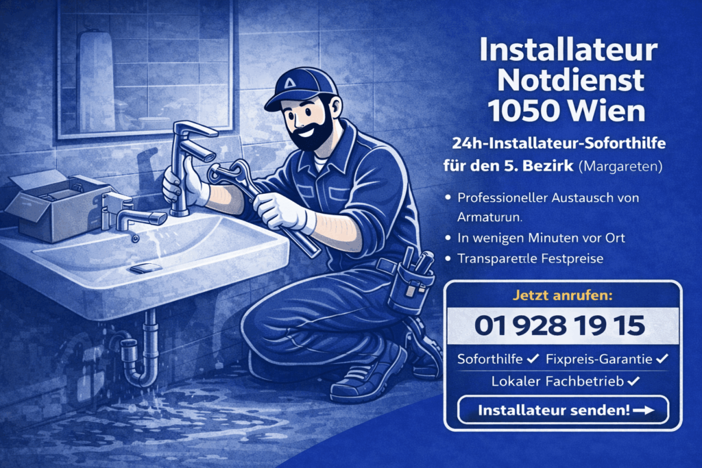 Installateur Notdienst 1050 Wien Margareten