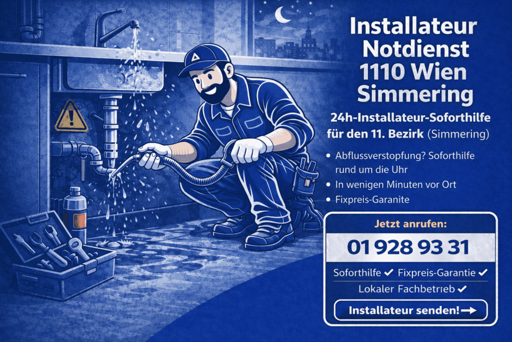 Installateur Notdienst 1110 Wien Simmering